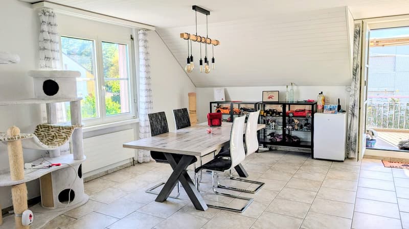 Lichtdurchflutet mit zwei Balkonen, Kamin & zwei Garagenboxen (4)