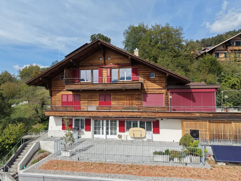 Charmante 2.5-Zimmer-Dachwohnung mit traumhaftem See- und Bergblick (1)
