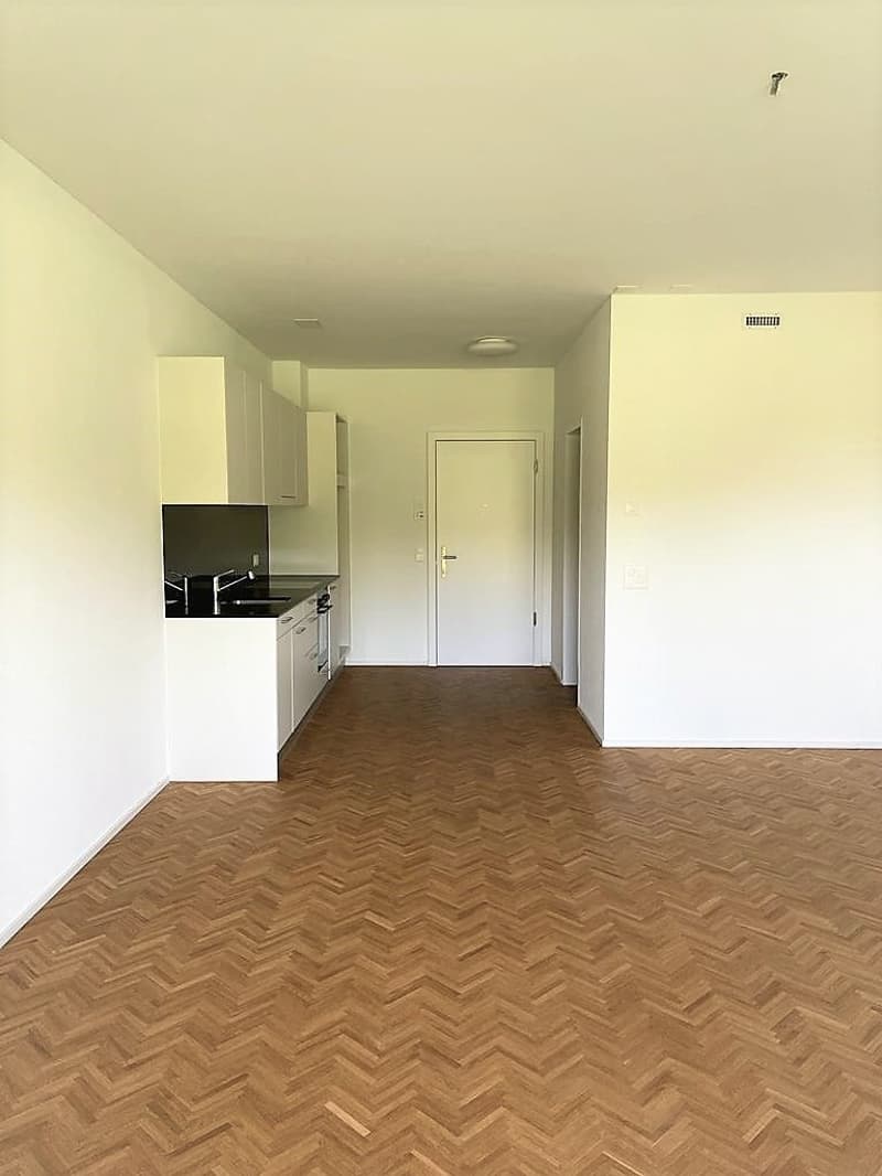 Monolocale moderno con balcone e vista sul verde (6)