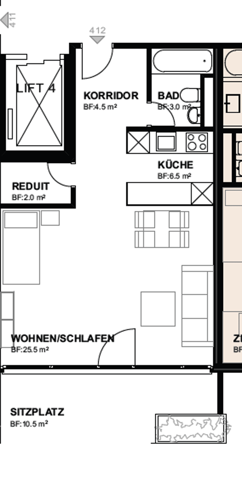 Charming 1 bedroom ground floor apartment with garden seating (17)
