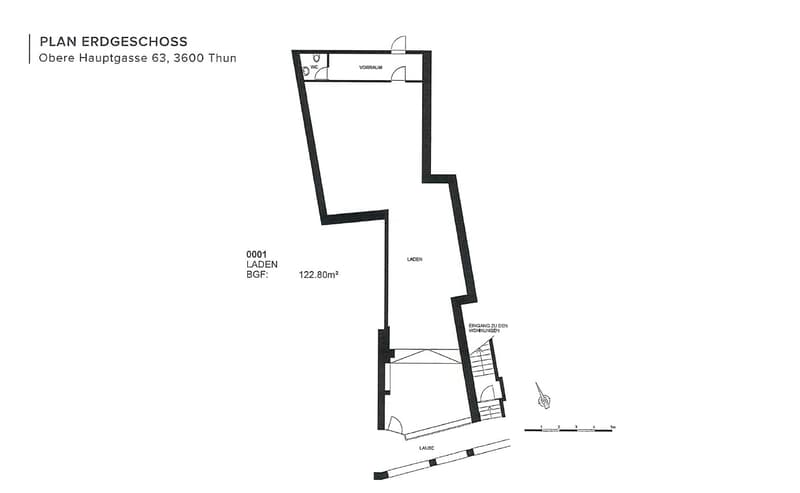 Charming retail space with 123 m² in the old town of Thun (1)
