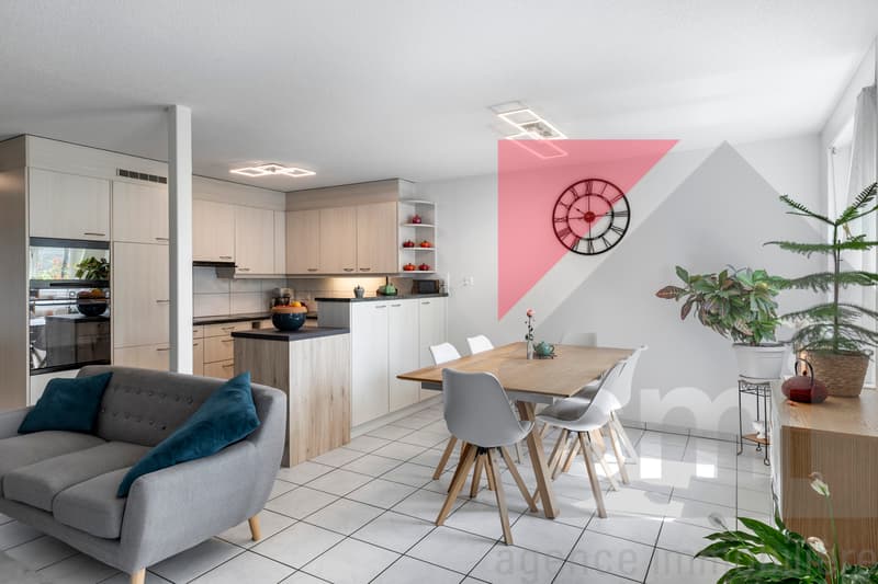 Appartement de 3,5 pièces avec jardin entre Fribourg et Bern (2)