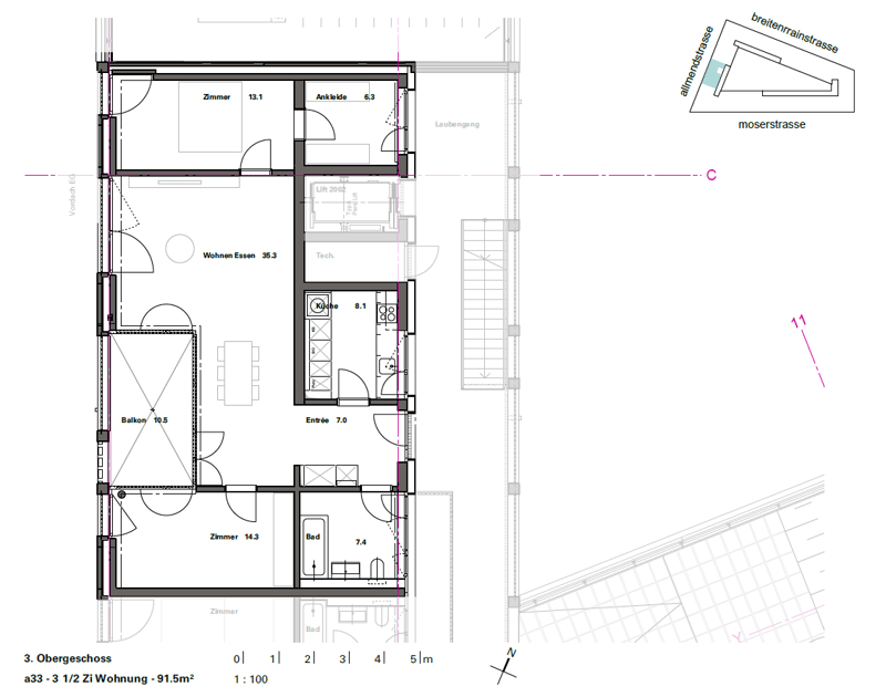 3-5 camere con cabina armadio/ufficio a Breitsch (12)