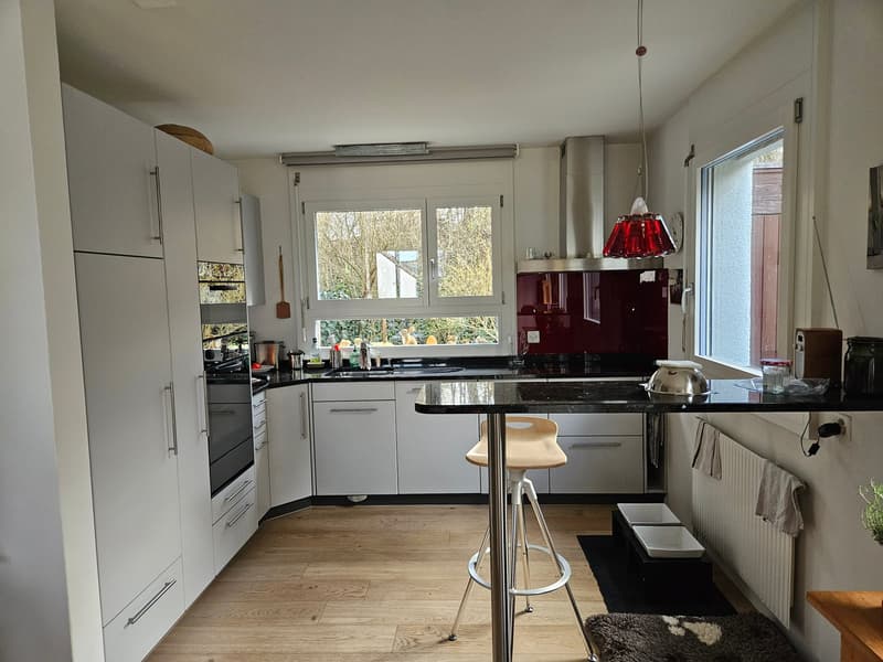 3.5 or 4.5 room row-end single-family house in top condition (108 m2) with large garden complex (5)