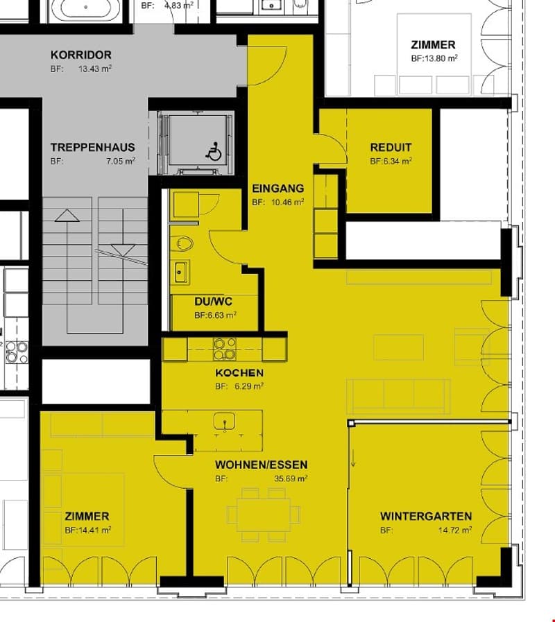 Baujahr 2021 - 2.5 Zimmerwohnung 95 m2 im Birkenhof Uzwil (13)