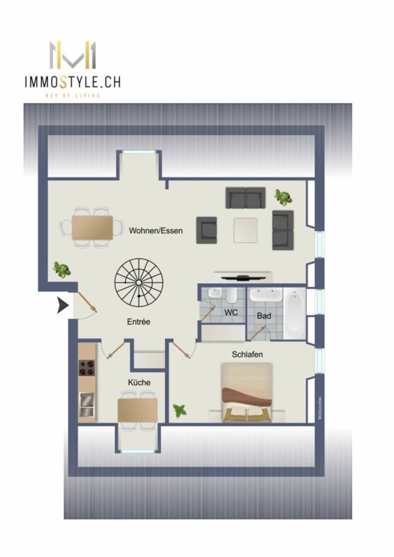 3.5 Zimmer Maisonette Wohnung in Hermetschwil (13)