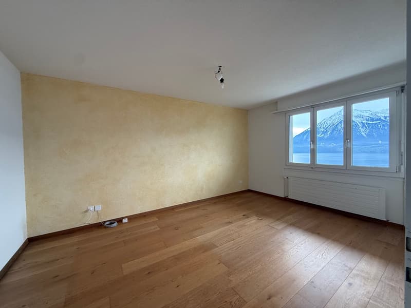 Vista panoramica sul lago di Thun: ampio appartamento di 2,5 locali al piano terra a Oberhofen (8)