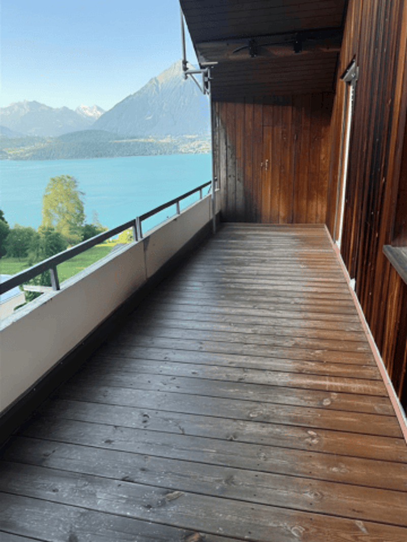 Incantevole appartamento mansardato di 4 locali con vista mozzafiato sul lago e le montagne a Oberhofen am Thunersee (13)
