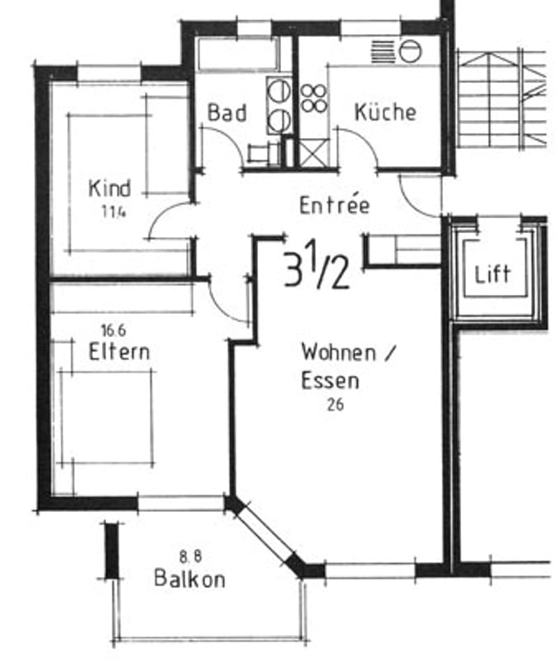 Helle 3.5-Zimmer-Wohnung mit Balkon im 4. OG in Jona (5)