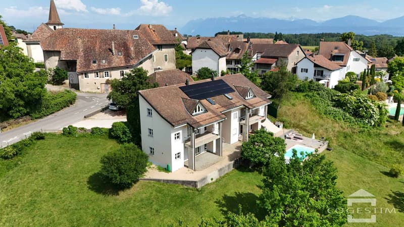La sérénité de la campagne à 10 minutes de Morges Grande maison mitoyenne (10)