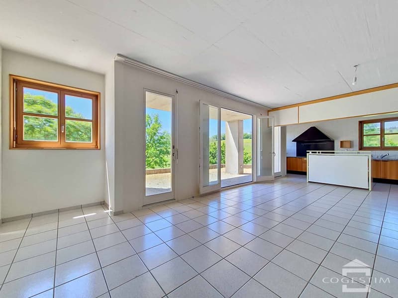 La sérénité de la campagne à 10 minutes de Morges Grande maison mitoyenne (9)