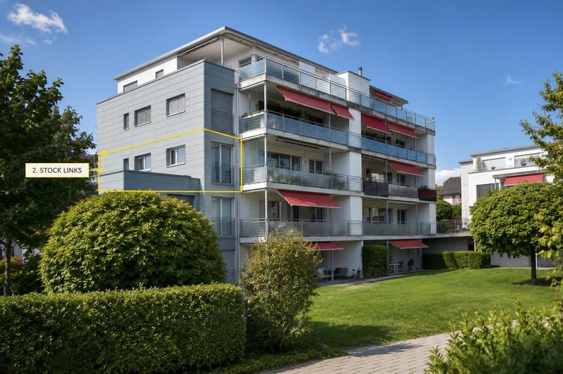 Charmante 5.5-Zimmer-Wohnung mit Balkon und herrlicher Aussicht in Rubigen (1)