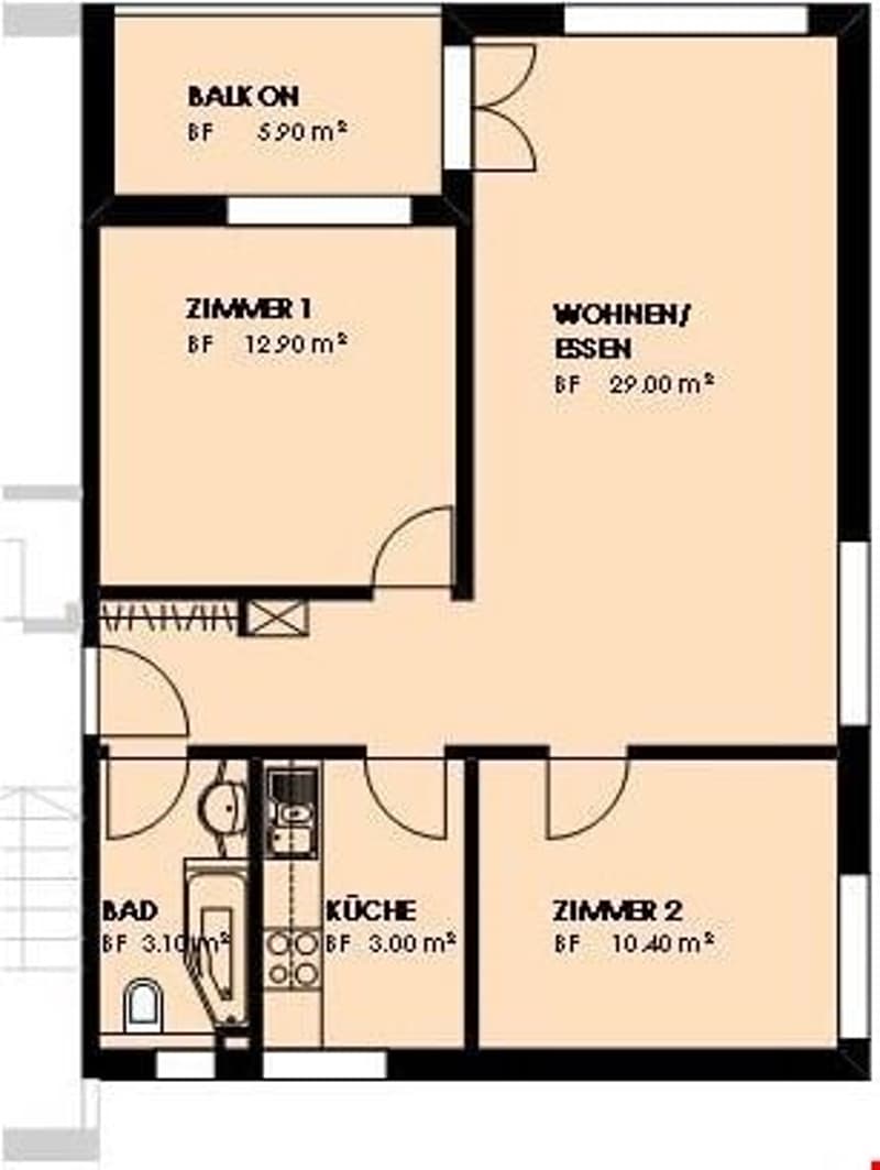 Helle 3.5-Zimmer-Wohnung mit Balkon in Arbon – ab September 2026 verfügbar (4)