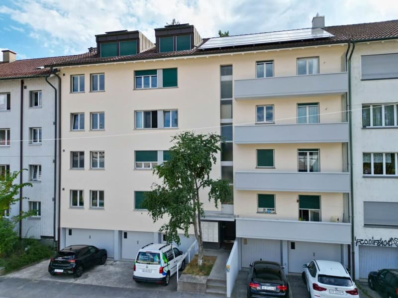 Ansicht mit Hauseingang Südost