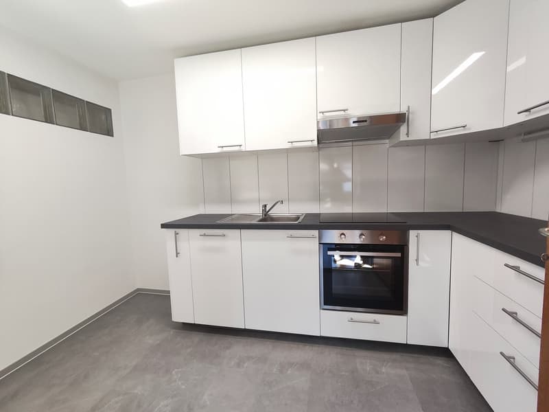 Appartement de 3 pièces rénové récemment avec balcon à Spiez (2)