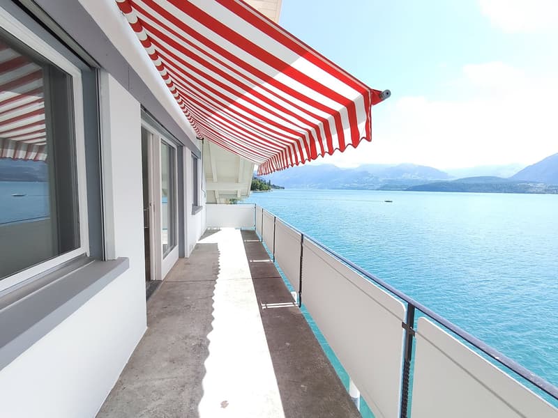 Charmante 3-Zimmer-Wohnung mit Seeblick in Oberhofen am Thunersee (1)
