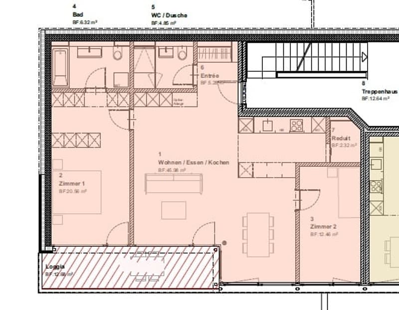 Moderne 3 1/2 Zimmer-Wohnung an bester Lage (6)