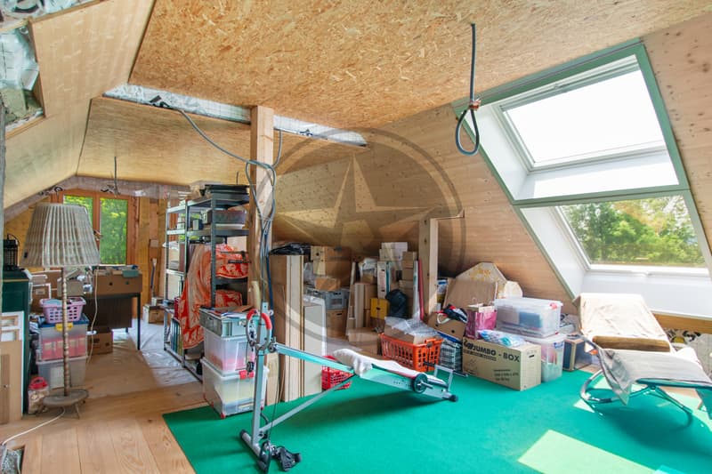 Ferme mitoyenne rénovée avec logements, grange et terrain à bâtir (9)