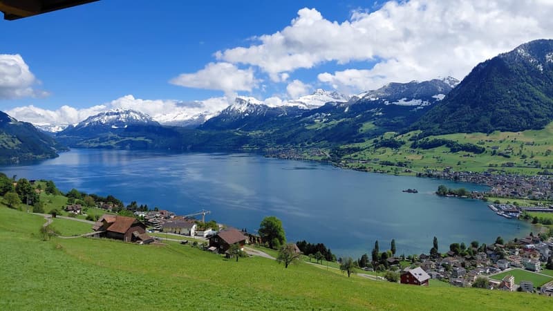 Appartement en mansarde 3 1/2 pièces avec vue imprenable sur le lac et les montagnes (27)