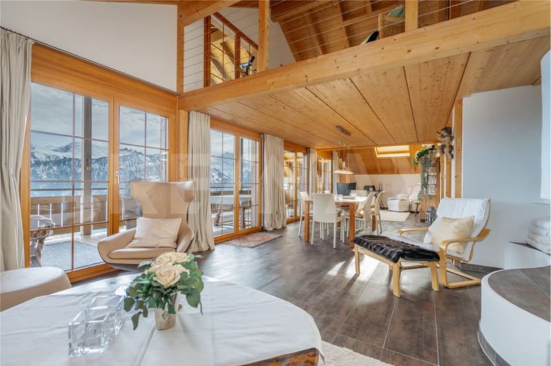 Weitblick. Privatsphäre. Exklusivität. Dachmaisonette über dem Thunersee (auch als Zweitwohnsitz) (2)