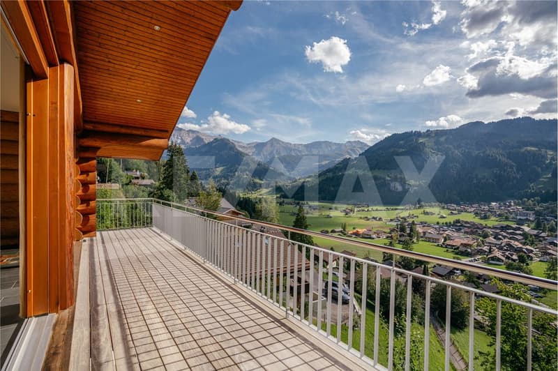 Alpencharme aus Rundholz - Wohnen mit Weitblick an der Lenk (11)