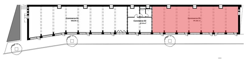 Arcade of 192m2 with showcase (2)