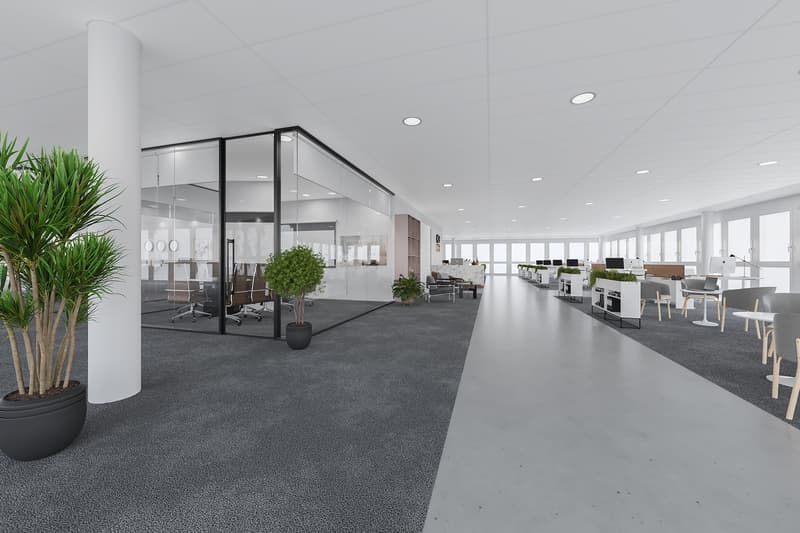Ufficio splendido tra 250m2 e 1590m2 nel nuovo edificio Le Closel a Renens (4)