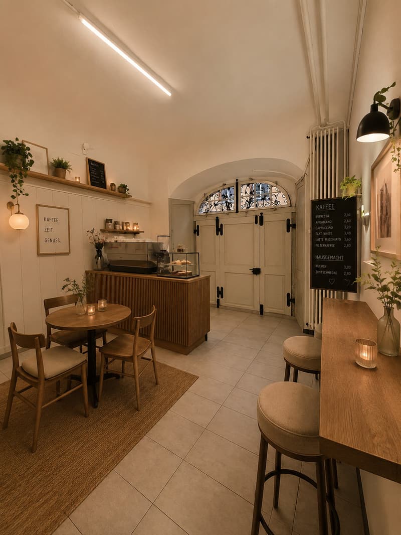 Gastronomie - Café in der Fussgängerzone der Altstadt (1)