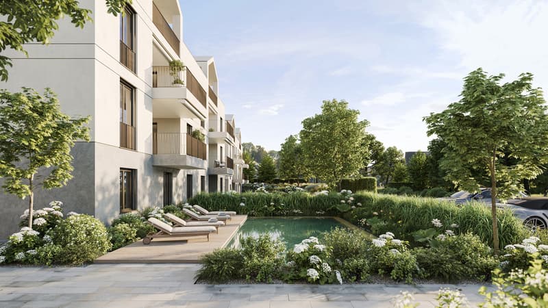 1. Rental - New 4.5-room apartment with balcony & garden seating area (5)