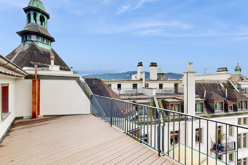 Exclusive attic apartment with spacious roof terrace in the heart of Zurich (11)