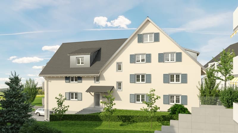 Appartement 3,5 pièces au rez-de-chaussée avec 82m2, balcon 14m2, espace de sièges 12m2, exposé au sud (5)