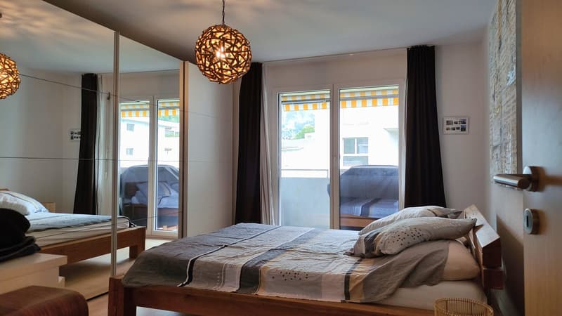 Appartamento moderno 3.5 locali con panorama di montagna a Glis (7)