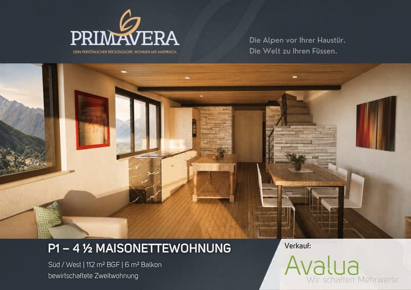 Maisonette 4,5 locali come seconda casa gestita a Saas-Grund – Costruzione nuova 2026 | WHG P1 (2)