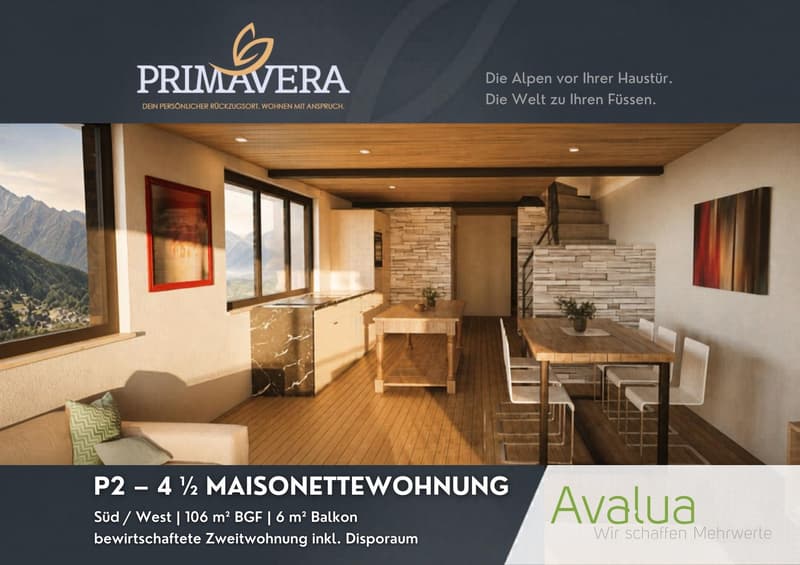 Maisonette di 4,5 locali gestita con locale di deposito a Saas-Grund – Costruzione nuova 2026 (2)
