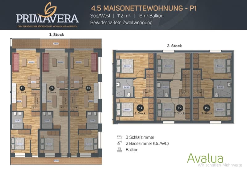 Maisonette 4,5 locali come seconda casa gestita a Saas-Grund – Costruzione nuova 2026 | WHG P1 (5)