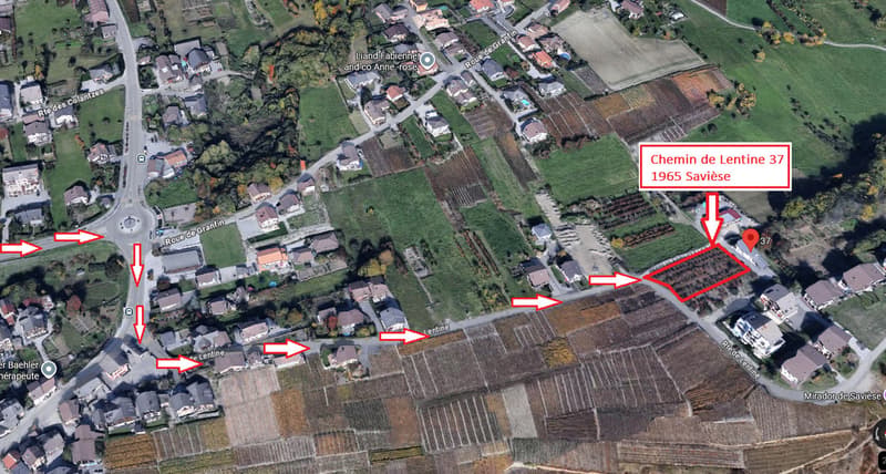 Accès depuis Sion