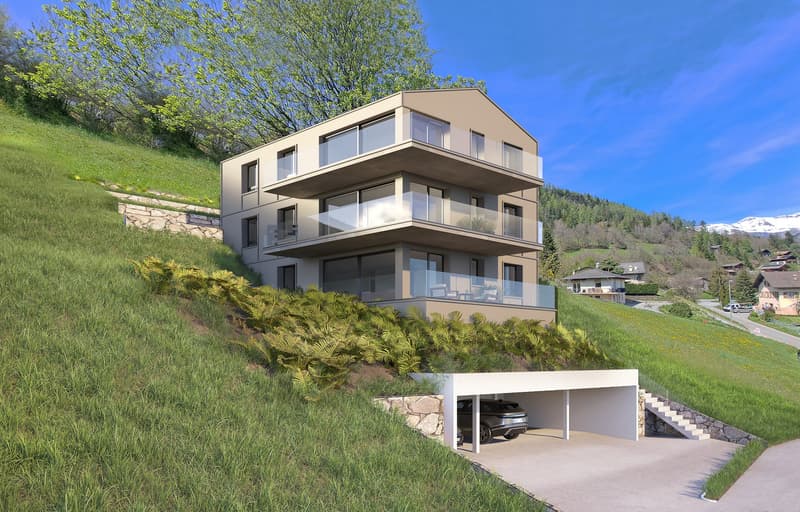 Charmant appartement de 2.5 pièces avec vue à Fortunau (Ayent) (1)