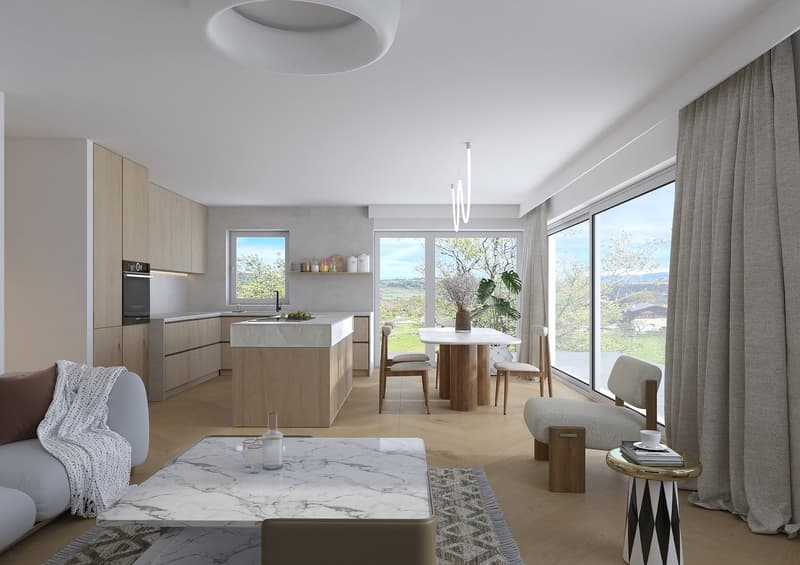 Charmant appartement de 2.5 pièces avec vue à Fortunau (Ayent) (8)
