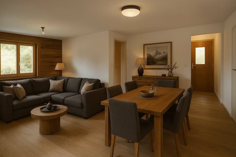 Appartement 5 pièces rénové avec vue à Veysonnaz (1)