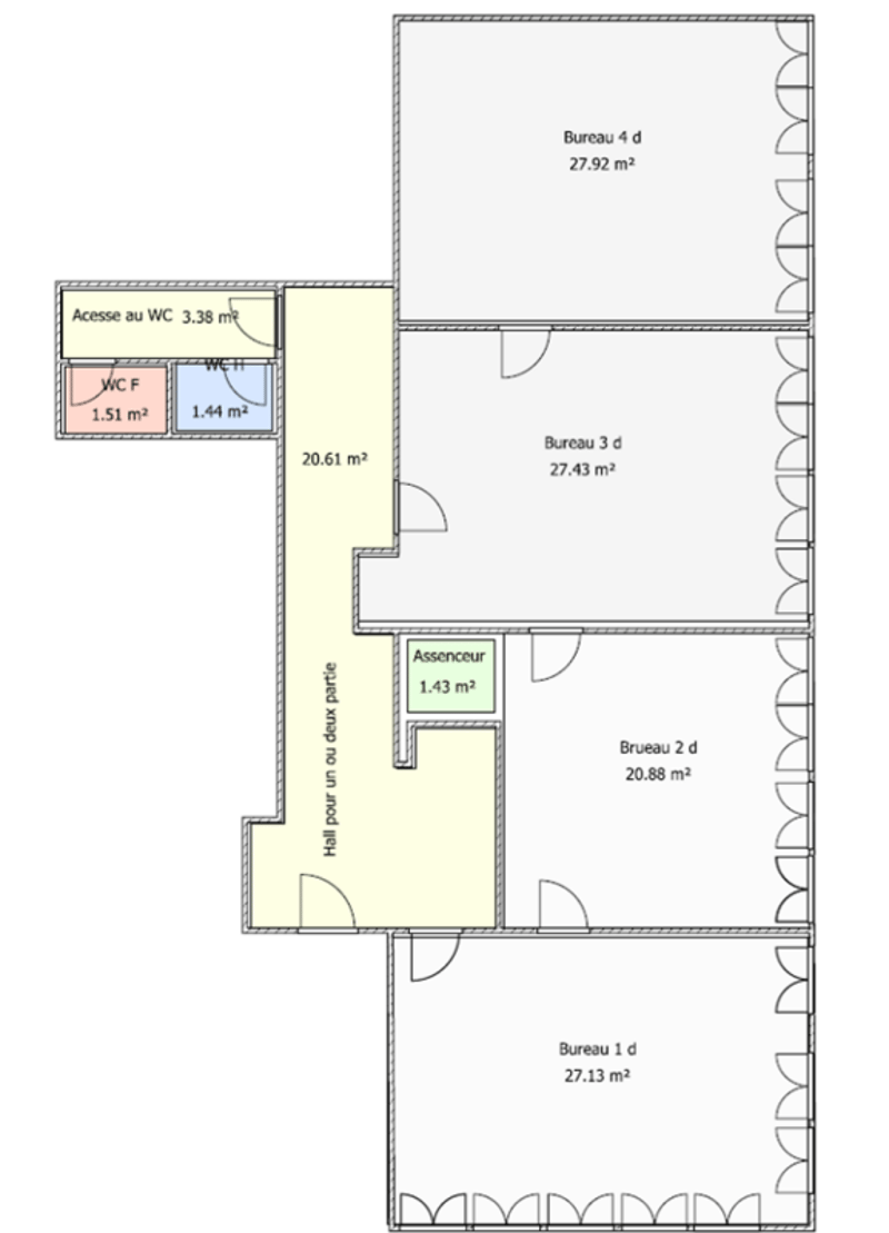 St-Imier, Büro / Kabinett ideal gelegen, Fläche ab 27m2 (13)