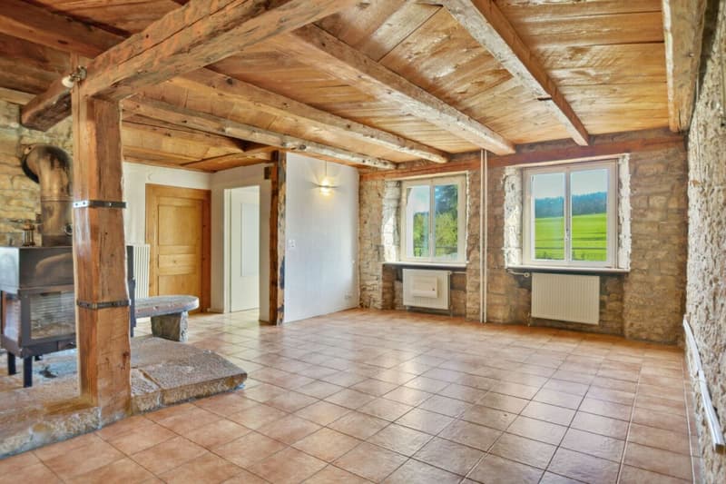 Le Noirmont, charming farm with building land (5)
