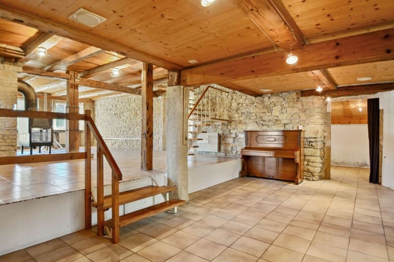 Le Noirmont, charming farm with building land (1)