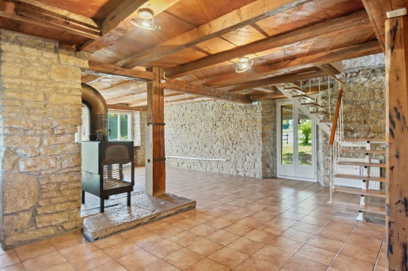Le Noirmont, charming farm with building land (4)