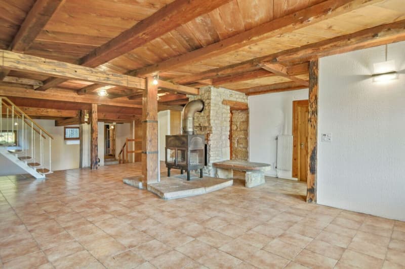 Le Noirmont, charming farm with building land (2)