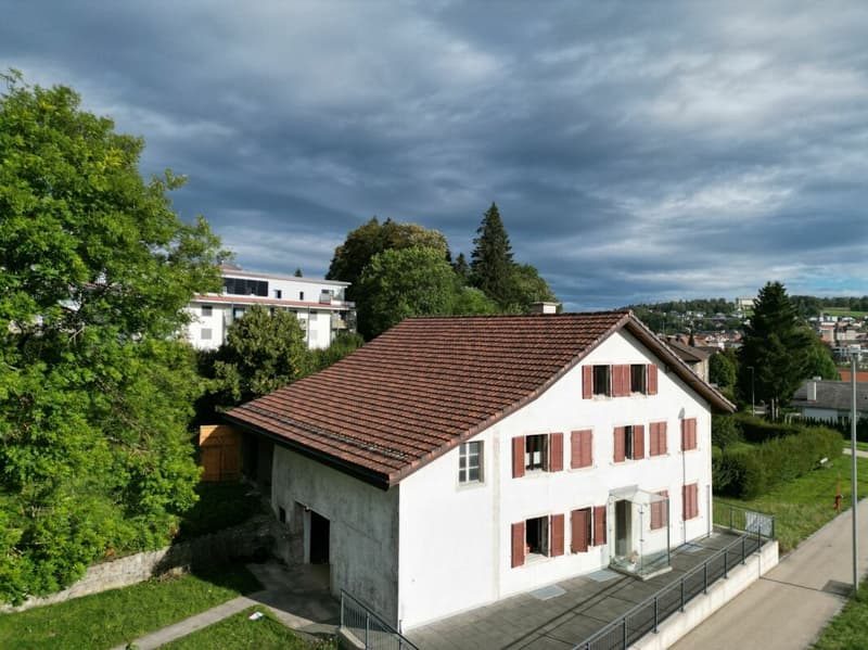 Le Noirmont, charming farm with building land (13)