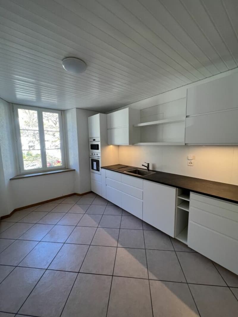 Beautiful 3.5-room apartment on the 2nd floor with modern kitchen in Sonvilier (3)