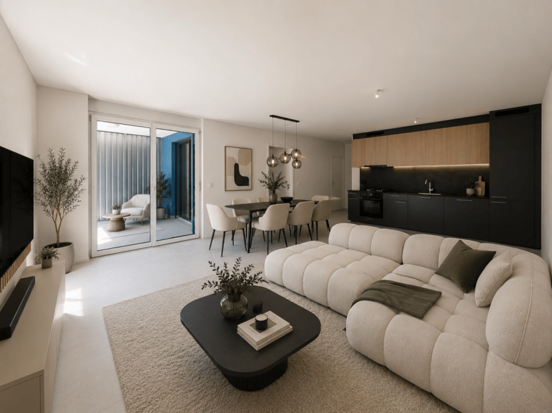 Villeret, schöne 2.5-Zimmer-Wohnung im 1. Stock mit Terrasse und Aufzug (3)