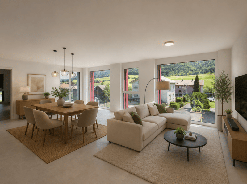 Villeret, wunderschöne 3.5-Zimmer-Wohnung im 2. Stock mit Terrasse und Aufzug (4)