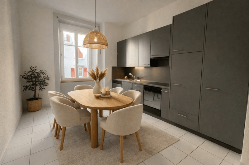 St-Imier, bel appartement de 3 pièces avec grande cuisine agencée (1)
