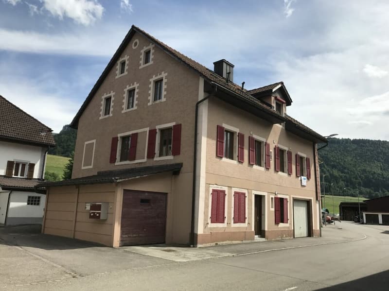 Villeret, appartement 1.5 pièces rénové et loué (1)